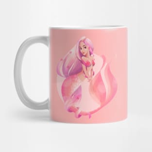 Pink Coral Mermaid Mug